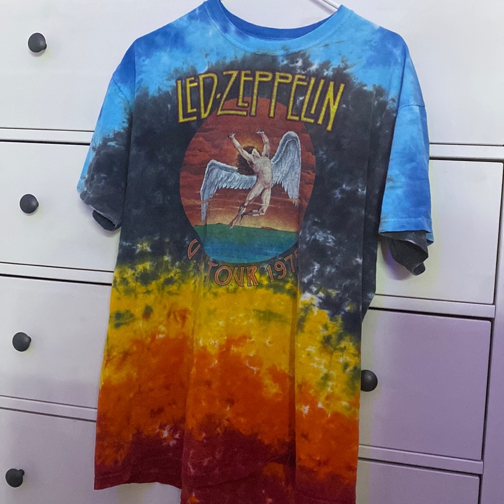 Led Zepplein t shirt tie dye